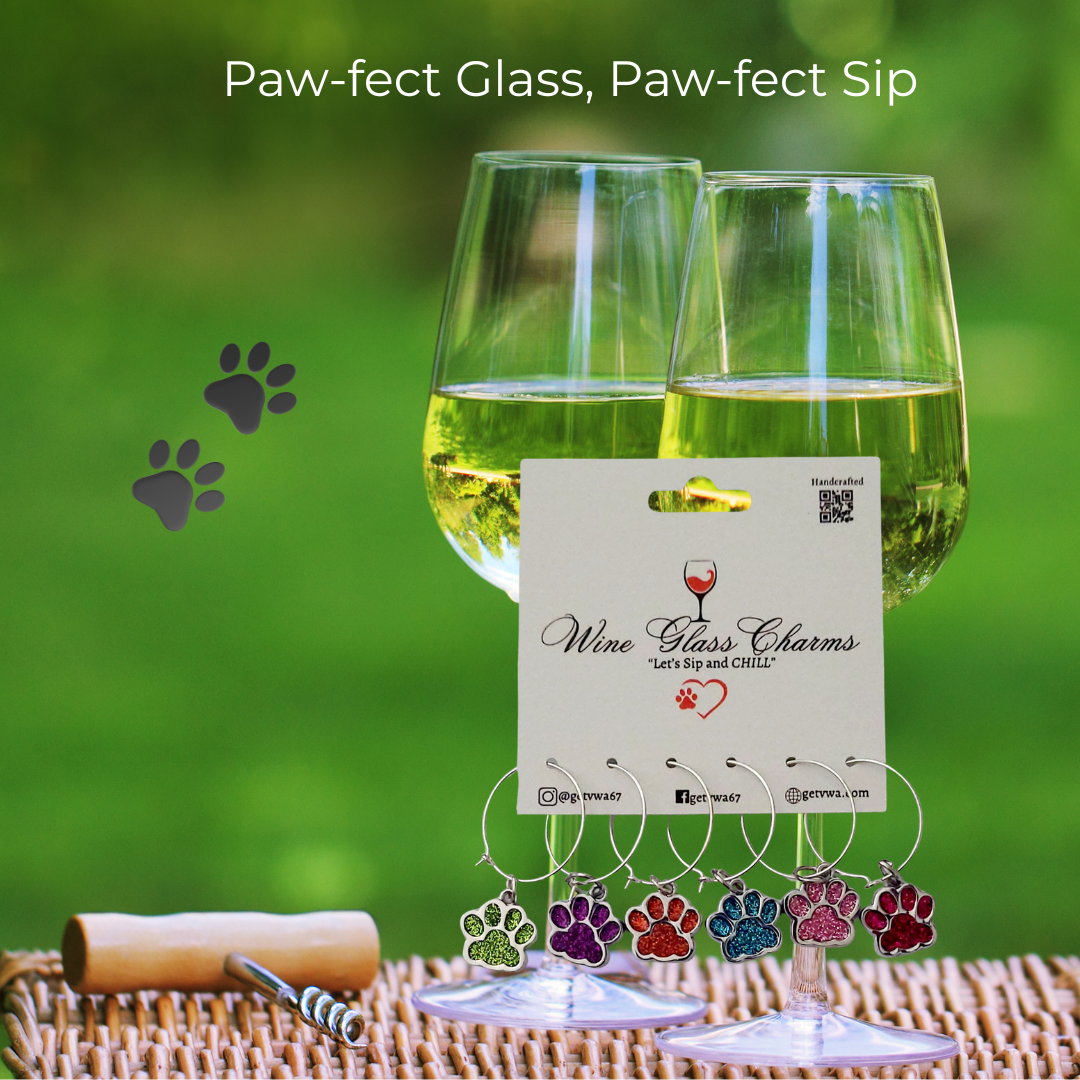 ✨ Sparkle Up Your Glass: The Magic of Paw Wine Charms
